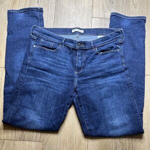 Banana Republic Womens Jeans Medium Wash Classic Straight‎ Leg Mid Rise 31L